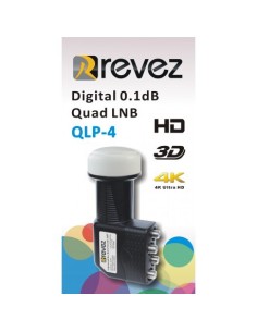 LNB QUAD REVEZ - QLP-4 - 0,1dB