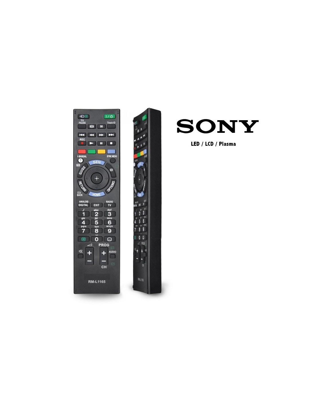 Mando a distancia compatible con Sony TV HD, LED, LCD