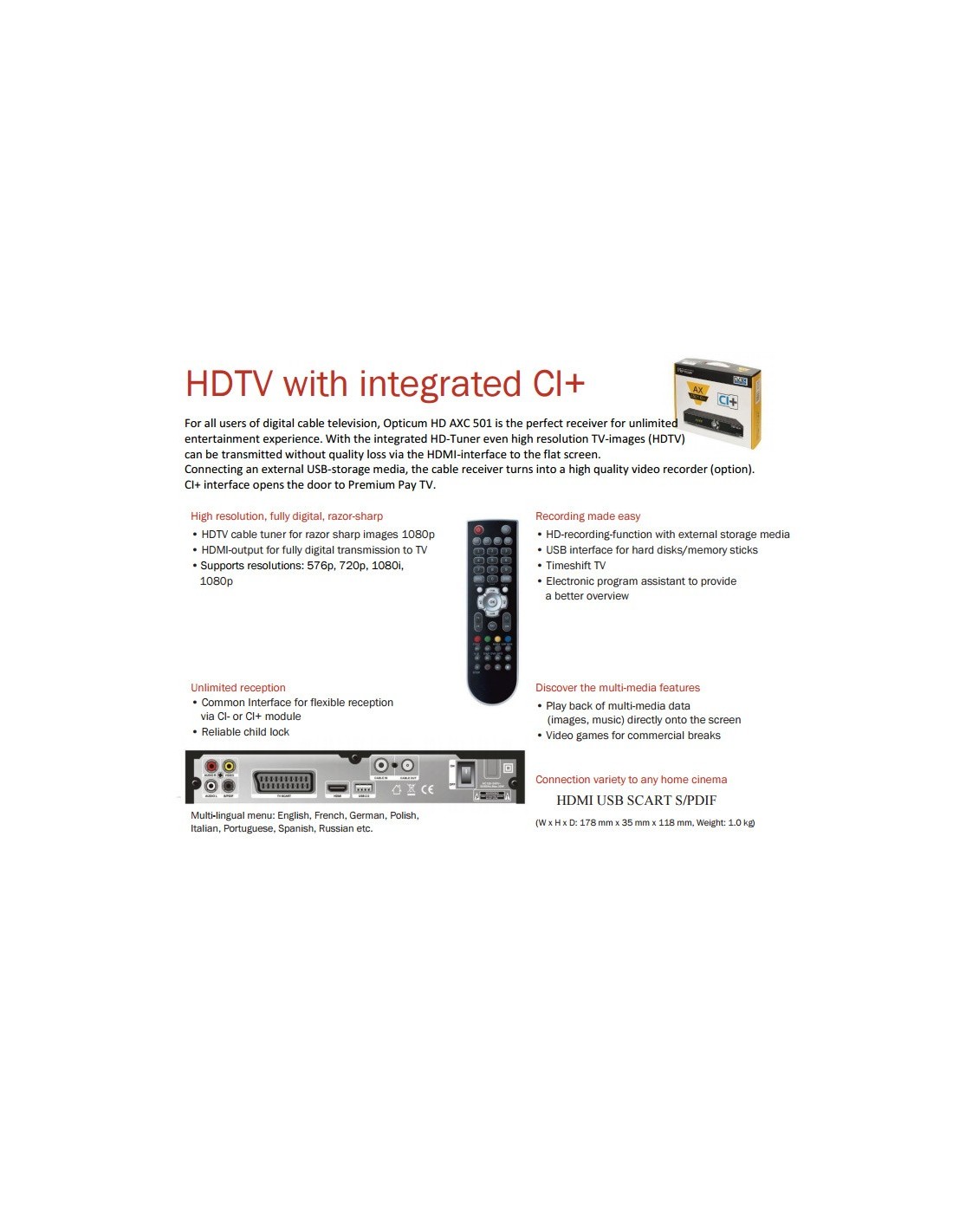 Mando Universal SAT TDT IPTV PAYTV