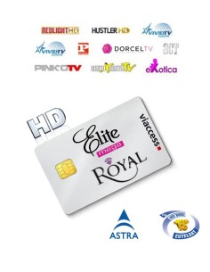 Mega Elite Royale HD Astra+Hotbird 13 Canales 1 Año