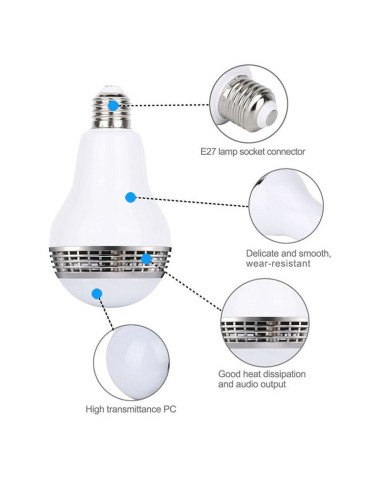 Bombilla LED con Alavoz Bluetooth
