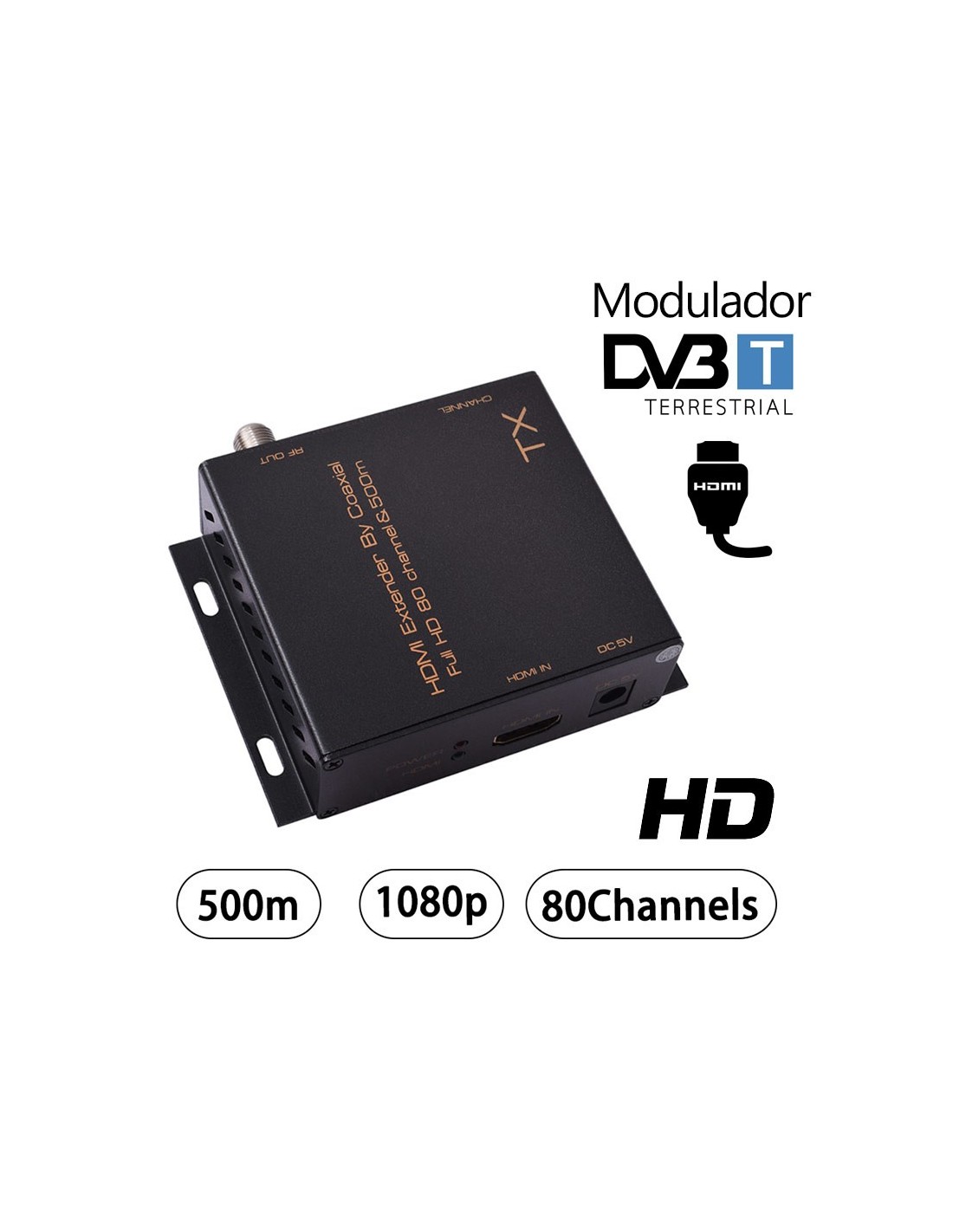 Modulador A/V DVB-T HDMI - Baterias para todo Reguero Baterias