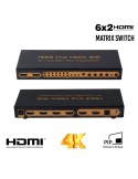 HDMI Matriz 6x2 4K