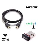Pack Cable HDMI + USB WiFi