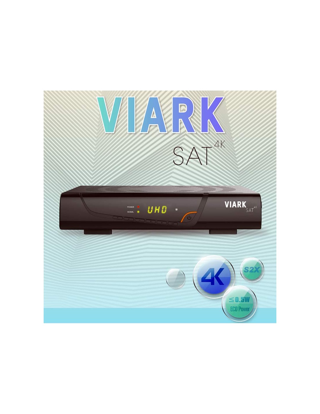 Viark SAT 4K-VK01005 Satellite TV Receiver Silver