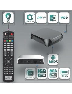 Qviart AG Android 7.0 4K UHD OTT Middleware and Media Box 2