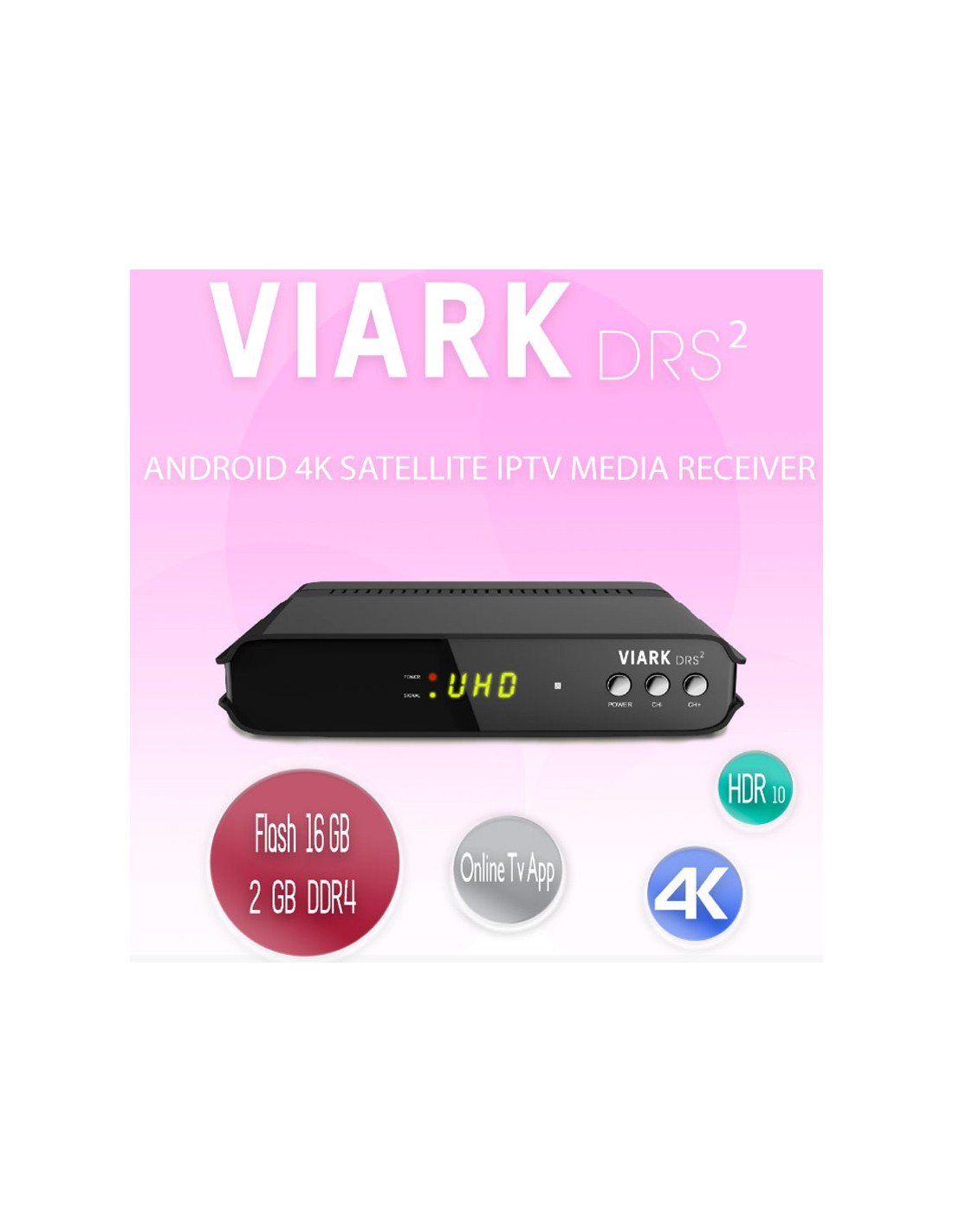Decodificador Viark DRS 2 con RU-33 de Regalo 