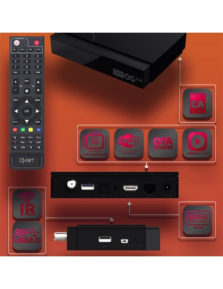 Qviart OGs 4K: IPTV + Satelite 4K