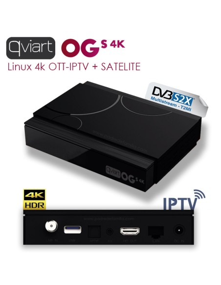 OG 4K, Receptor IPTV 4K Linux OTT UHD 2160P HDR10 H.265