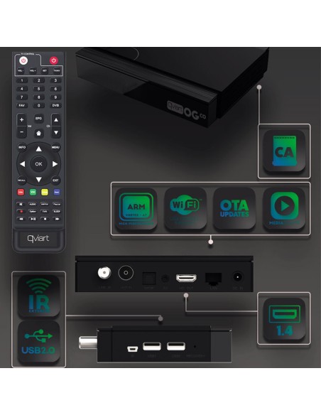 Qviart OGco: SAT + TDT + IPTV Qviart OGco: SAT + TDT + IPTV