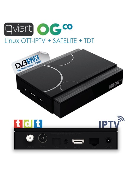 Qviart OGco: SAT + TDT + IPTV Qviart OGco: SAT + TDT + IPTV