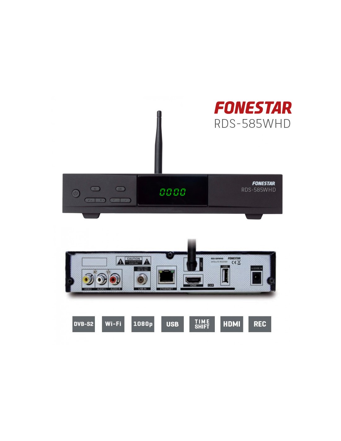 Receptor de satélite FONESTAR RDS-585WHD