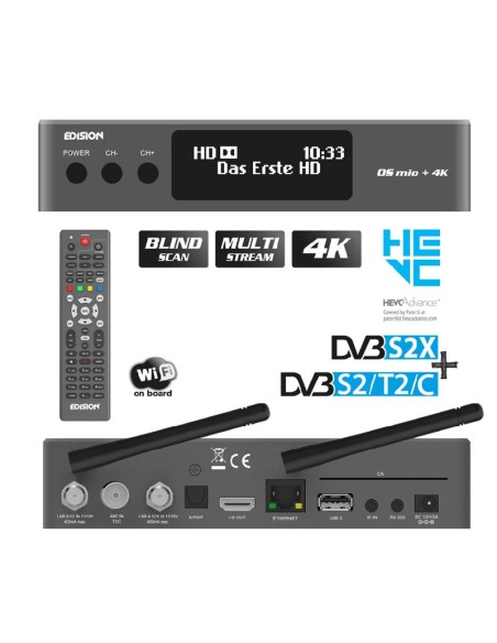 Edision OS Mio 4k PLUS Combo
