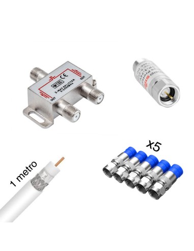 Pack Splitter + Cable coaxial