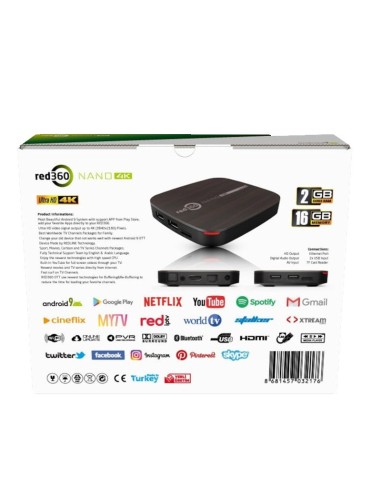 Red360 Nano 4K Android OTT Box