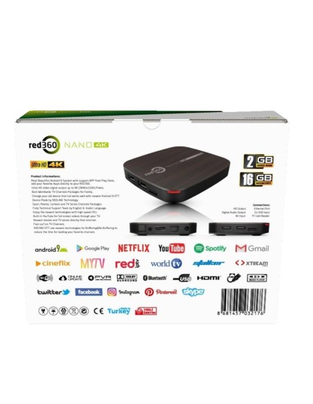 Red360 Nano 4K Android OTT Box