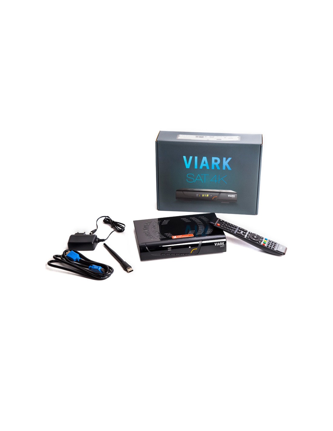 Viark Sat 4K - Receptor Satélite Digital 4K UHD DVB-S2X Multistream H.265  4000MIPS 1.0 GHz 60fps 10 bit 3D, con LAN, Antena WiFi USB y Lector de  Tarjetas CA : : Electrónica