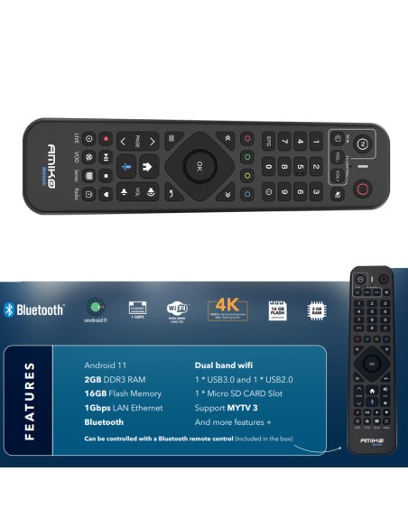 Amiko A11 BLU Android OTT 4k MyTV 3