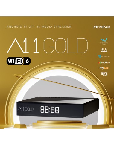 Amiko A11 Gold Android OTT 4k MyTV 3