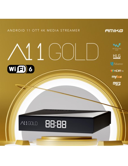 Amiko A11 Gold Android OTT 4k MyTV 3
