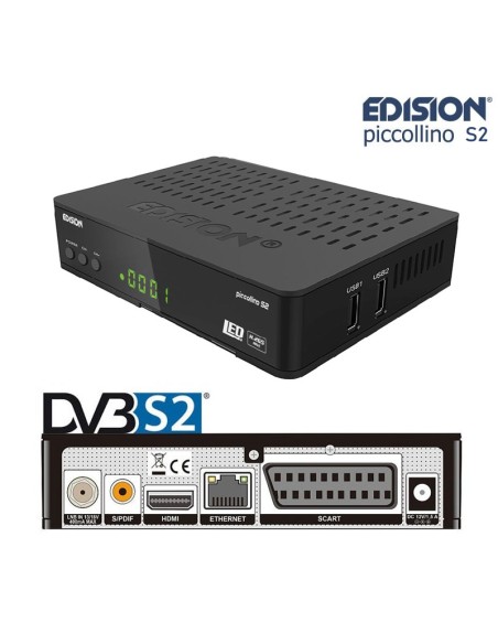 EDISION PICCO T265, TDT Alta Definición H265 HEVC, Receptor DVB-T2, Soporte  WiFi, Control Remoto IR 2 en 1 : : Electrónica