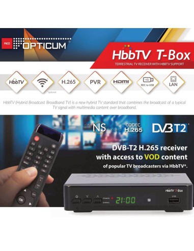 Receptor TDT HbbTV T-Box portada
