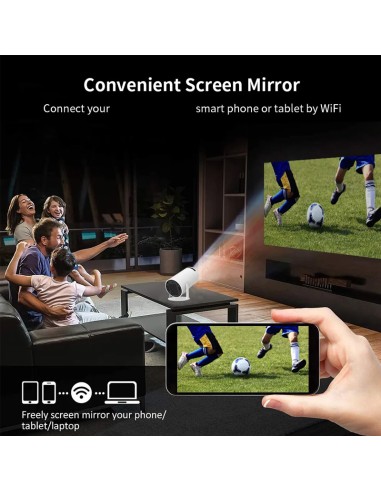 Proyector multimedia portátil con Android integrado. Proyectar contenido del móvil