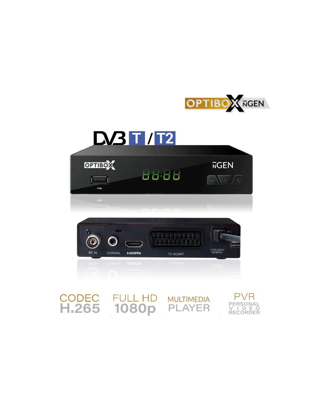 Decodificador Sintonizador Digital Multimedia Full HD 1080P para