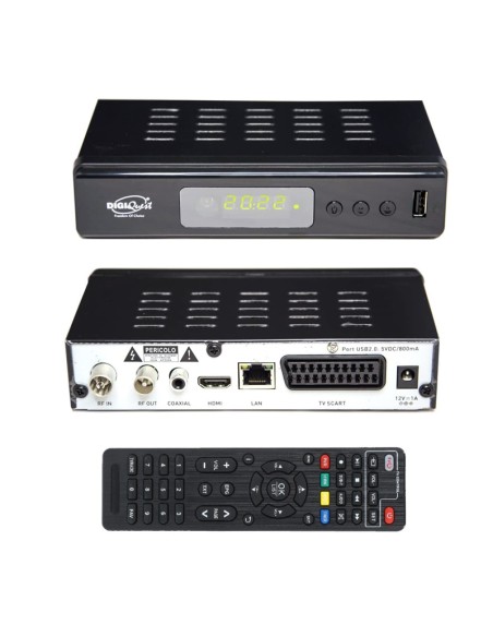 RECEPTOR TDT HD REPRODUCTOR - GRABADOR DVB-T2 CON 2 MANDOS TREVI HE3378T2