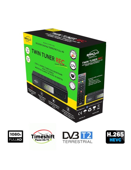 Disco duro de 2Tb  Giga TV HD 825, multimedia, doble sintonizador TDT,  Full HD 1080p
