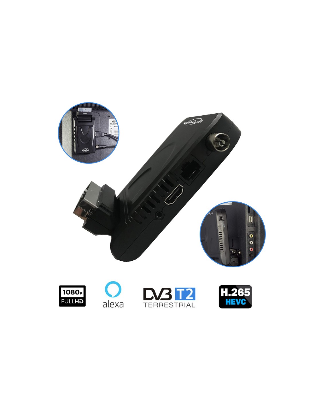 Receptor TDT decodificador satélite – + fransat tarjeta + 1,5 m HDMI – HD /  USB / HDMI / MPEG4 / Full HD / 1080P  : : Electrónica