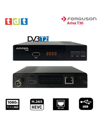 TDT HD Decodificador Digital Terrestre DVB-T2 4K HDTV Receptor Alta  Definición HDMI USB