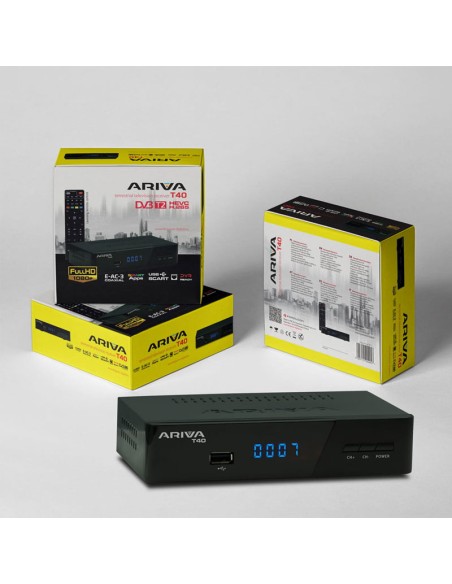 Receptor TDT HD Ferguson Ariva T40 carcasa metálica frontal botonera Receptor TDT HD Ferguson Ariva T40 carcasa metálica frontal botonera