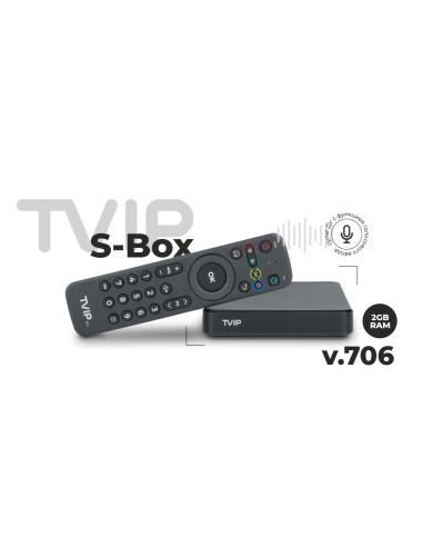 TVIP S-Box v.706 Tv Box y mando BT Bluetooth