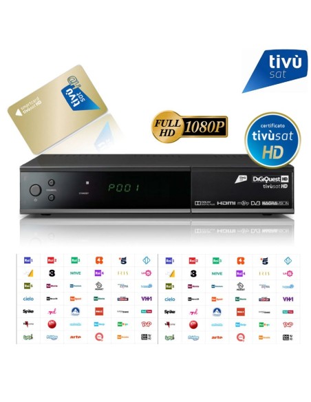 Tivùsat HD Decodificador + Tarjeta Tivùsat HD Decodificador + Tarjeta