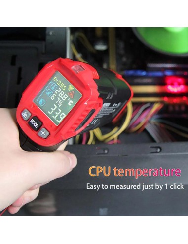 Termómetro infrarrojos medir temperatura CPU