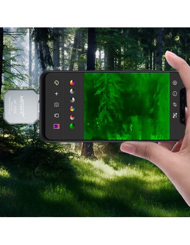 cámara térmica pro para moviles android imagenes termograficas infrarrojos - paleta de colores visión nocturna verde