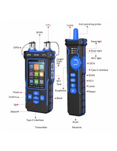 Probador de cable de red y fibra multifunción 2