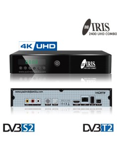 Iris 2400 UHD Combo - Receptor satélite y TDT 4K