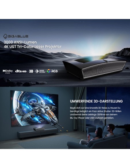 GigaBlue Home Cinema 3 UHD Triple Laser GigaBlue Home Cinema 3 UHD Triple Laser