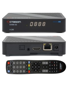 Octagon SX888 SE V2 - Display frontal, conexiones traseras y mando a distancia Octagon SFX RCU 03 2