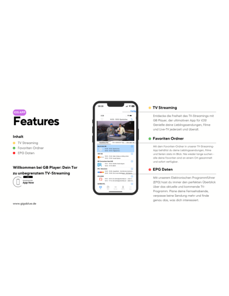 GigaBlue UHD Quad 4K Pro - APP, características y funcionalidades aplicación móvil