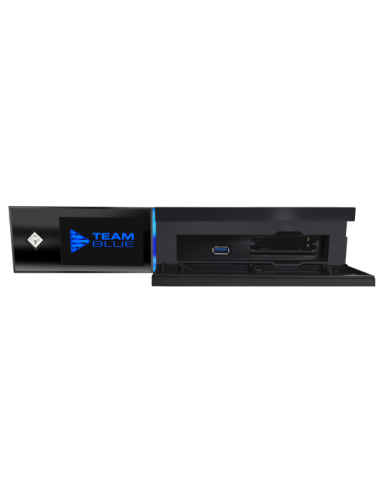 GigaBlue UHD Quad 4K Pro - Frontal, tarjeteros, USB