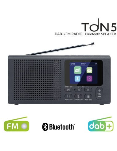 Opticum Tone5 - Radio DAB+ FM y Altavoz Bluetooth