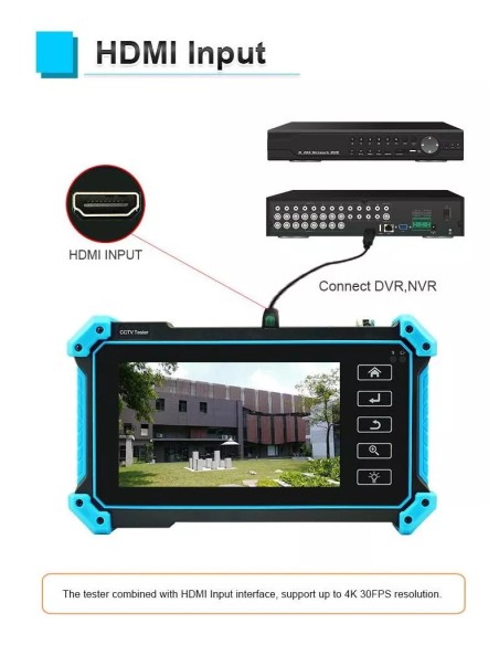 Comprobador de cámaras CCTV y Cables Noyafa NF-IPC715 - Entrada HDMI Comprobador de cámaras CCTV y Cables Noyafa NF-IPC715 - Entrada HDMI