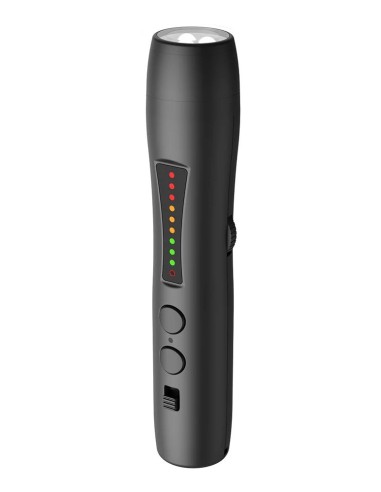 Detector de radiofrecuencia y ondas electromagnéticas Noyafa JMS110 | Anti espía | Luces color - 9 niveles de intensidad