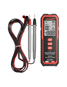 Detector Corriente Alterna y Corriente Continua Noyafa NF823 | Función GFCI | Pantalla visualización | Cables incluidos
