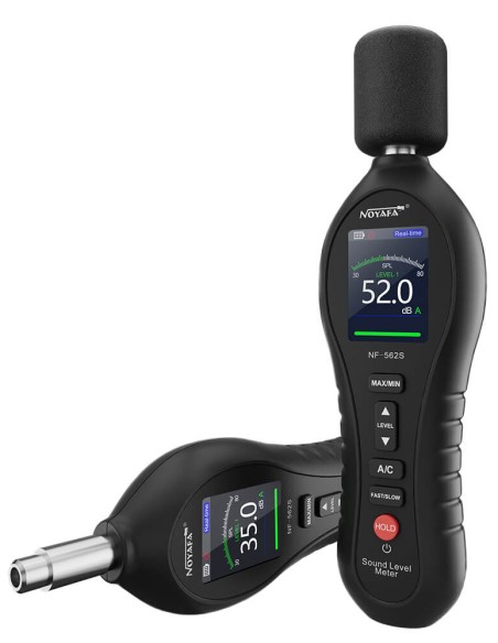 Sonómetro Medidor SPL de ruido y contaminación acústica NF-562S | Sensor Micrófono capacitivo con esponja incluida Sonómetro Medidor SPL de ruido y contaminación acústica NF-562S | Sensor Micrófono capacitivo con esponja incluida