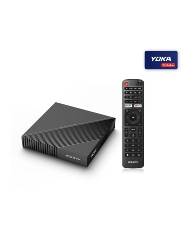 YokaTV IPx1 | Reproductor multimedia Android para streaming 4K UHD y mando a distancia | Yoka TV Online