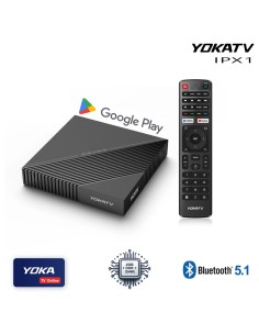 YokaTV IPx1 | Reproductor multimedia Android para streaming 4K UHD y mando a distancia | Yoka TV Online